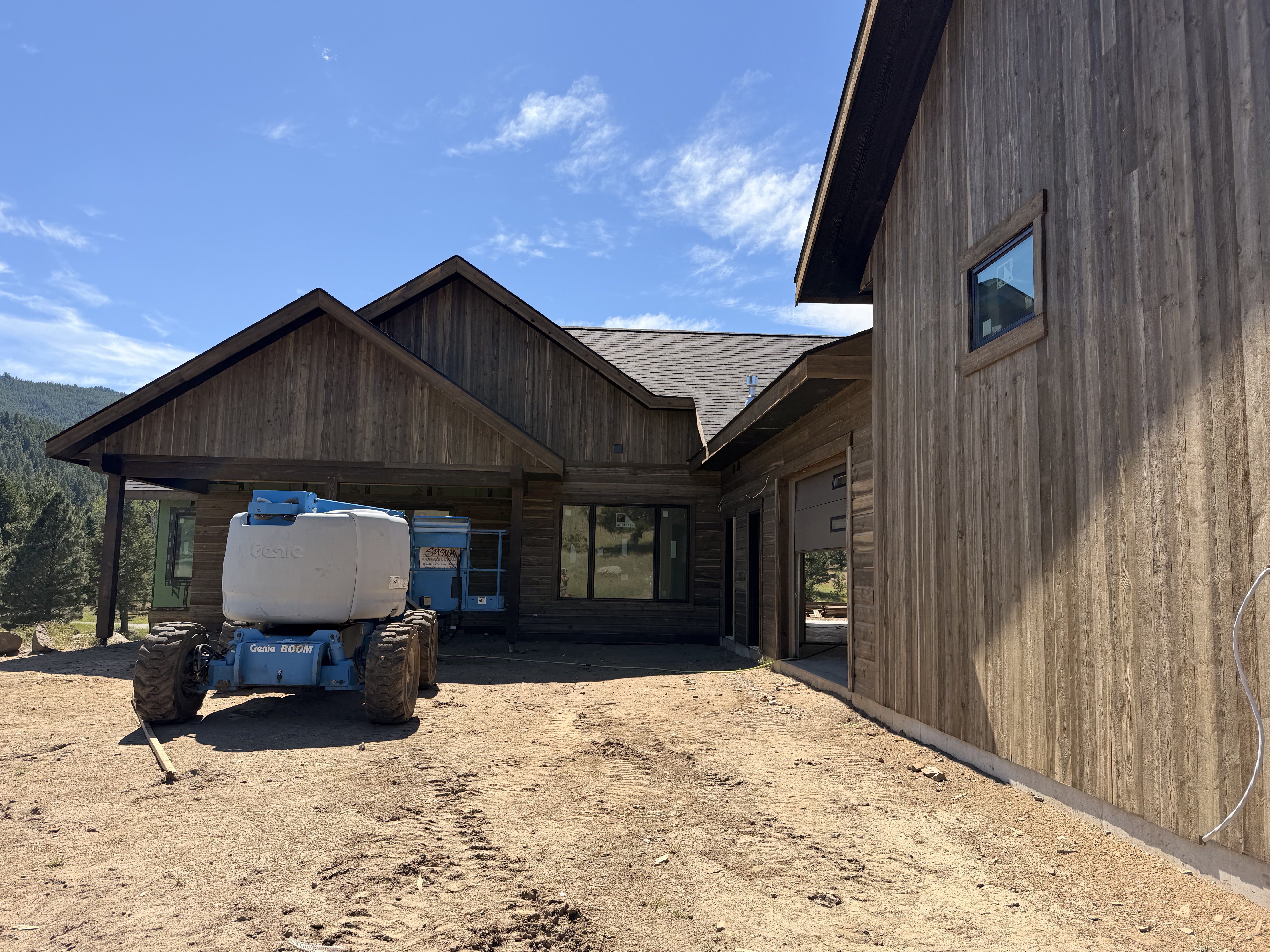 Wood siding installation