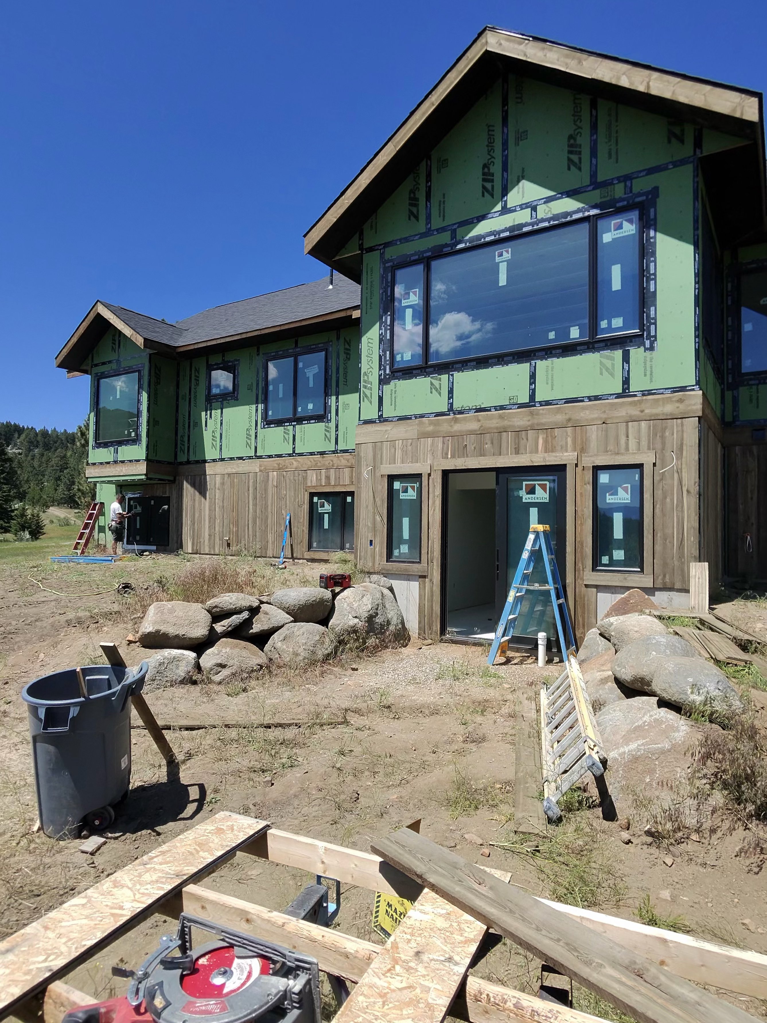 Siding & window installation in progress